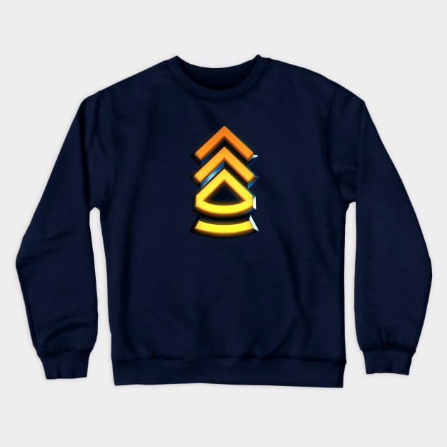 Sergeant First Class - Military Insignia Crewneck Sweatshirt by Arkal